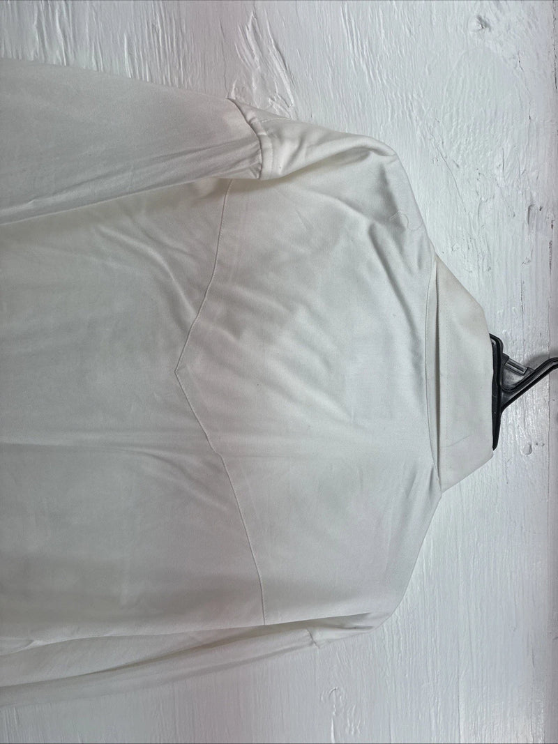 New Men’s Western Express White Western Long Sleeve Pearl Snap Large AA-40