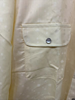 New Women’s H Bar C Yellow Long Sleeve Pearl Snap 16.5 X 34 XL II-36