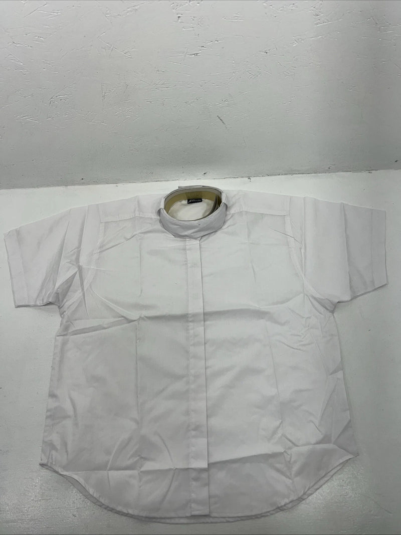 New Women’s White ABETTA Short Sleeve Riding Shirt. 941138 38 D-40