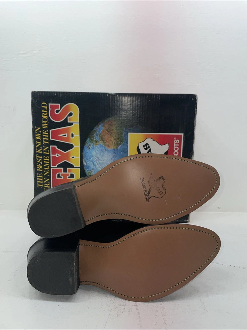 New Men’s Black Texas Brand Cowboy Boots. 5100 10 E E. 6-48