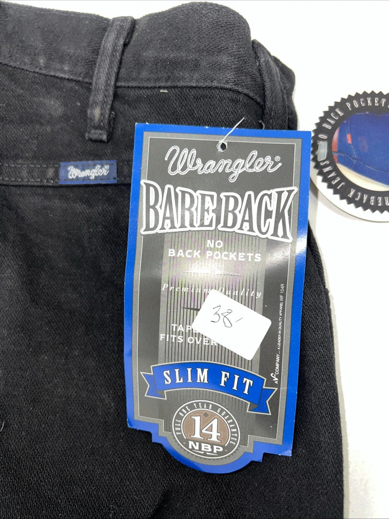New Women’s Black Bareback Slim Fit Wrangler Jeans. 11x36 H-14