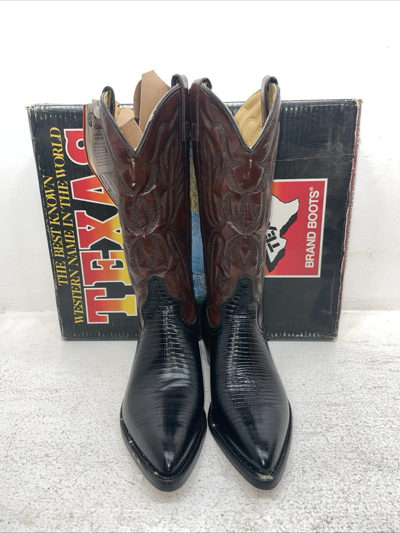 New Men’s Brown Texas Brand Cowboy Boots. 7230 7 E E. 1-48