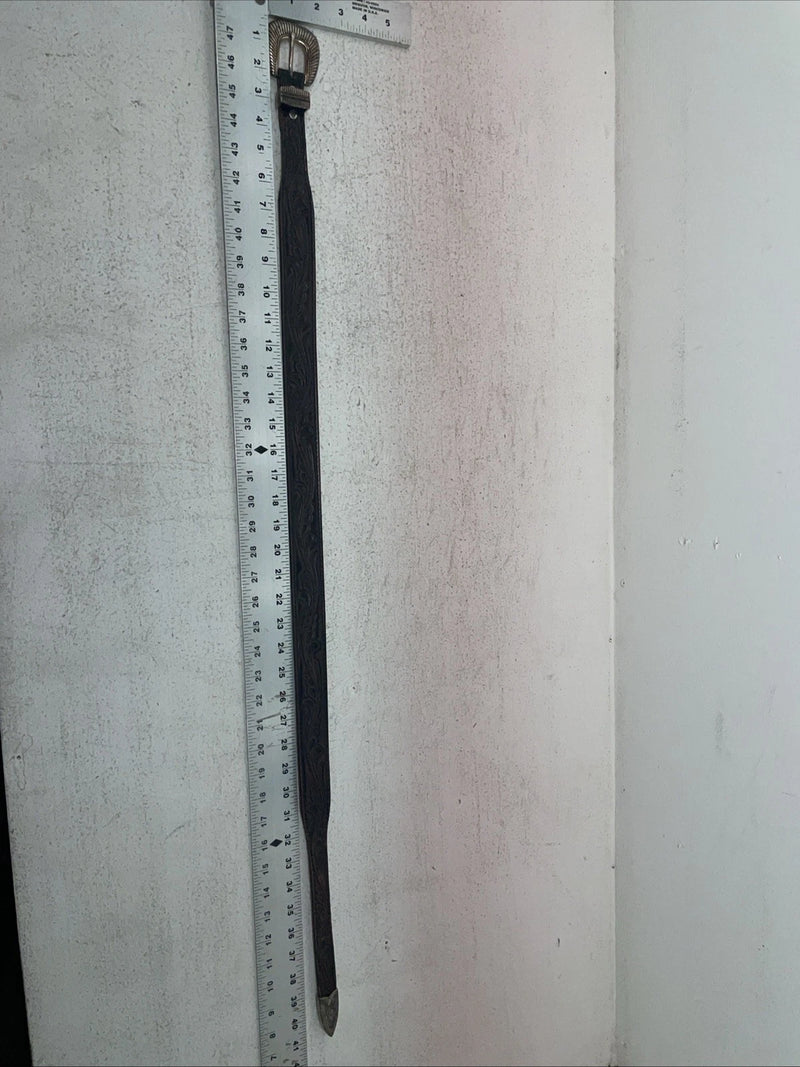 New Brown Genuine Leather Chambers Belt 34” #WA658 Z-5