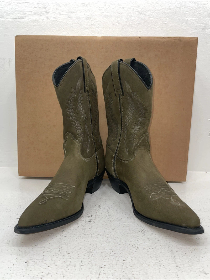 New Women’s Green Texas Brand Cowboy Boots. L 9302 8.5 8 1/2 M. 15-35