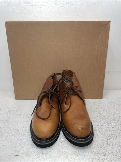 New Men’s Brown Lace Up Texas Brand Cowboy Boots. M 314 8 D. 1-93