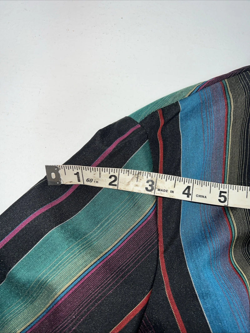 New Women’s HbarC California Ranchwear Multicolor Long Sleeve Button Up S 3C-43