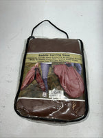 New Brown Vinyl English Saddle Cover With Handles #239976 M-503