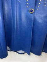 New Women’s Blue 1849 Authentic Ranchwear Small Western Show Jacket UU-70