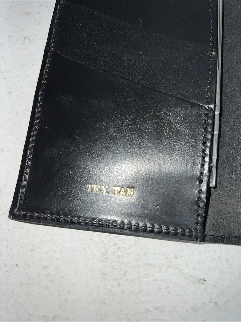 New Tex Tan Black Leather Men’s Wallet P-504