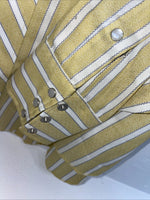 New Men’s Fenton Yellow Long Sleeve Pearl Snap Medium B-96