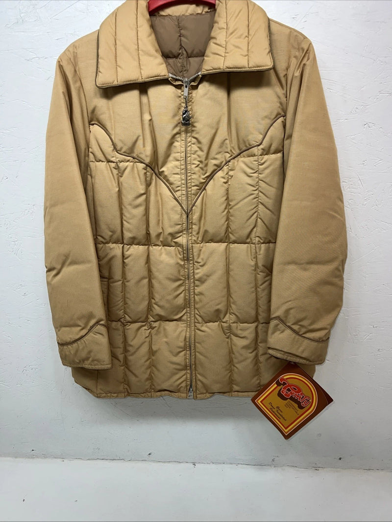 New Woman’s Comfy Brown Puffer Jacket 42 RR-29