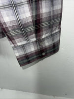 New Women’s Purple Cumberland Outfitters Long Sleeve Pearl Snap Shirt 1X S-33