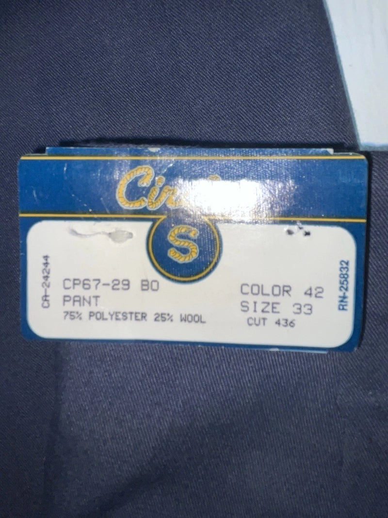 New Vintage Blue Circle S Polyester Pants #CP6729 SS-41