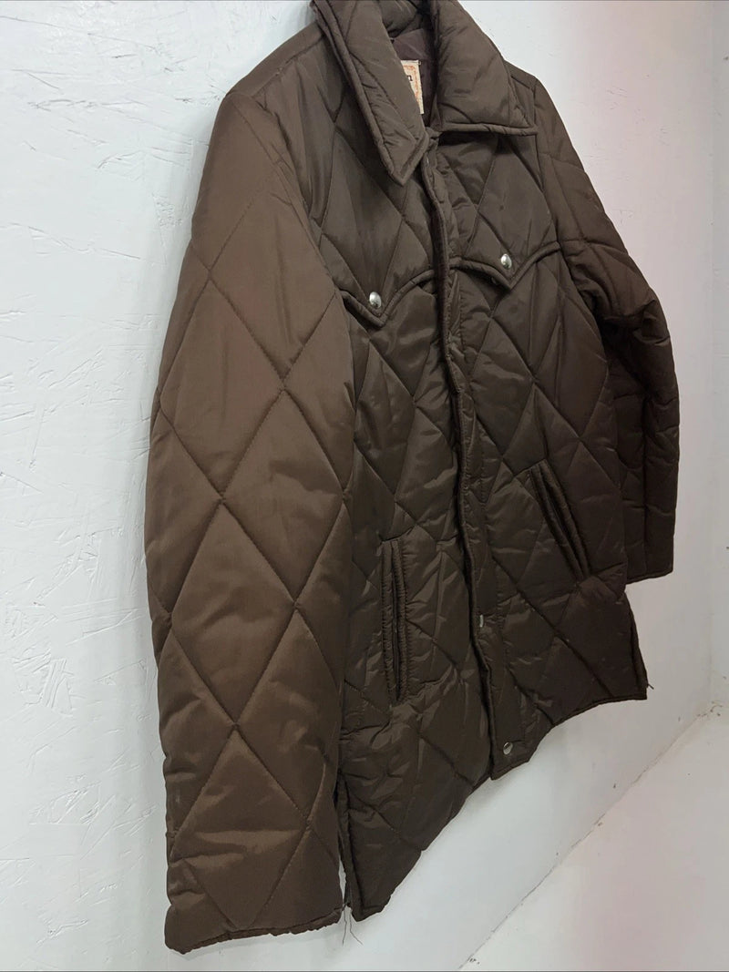 New Women’s Brown Western Fashion Puffer Jacket 14 RR-17