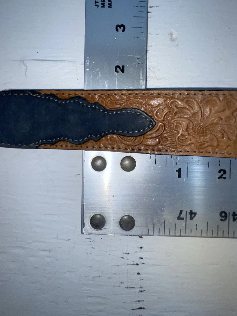 New Brown Genuine Leather Acme Tooled 28” Belt #6921 NN-20