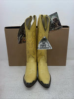 New Women’s Yellow Texas Brand Cowboy Boots. 4634 5 M. 2-68