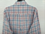 New Men’s ELY Cattleman White Multicolor Plaid Long Sleeve Button Up XL R-52