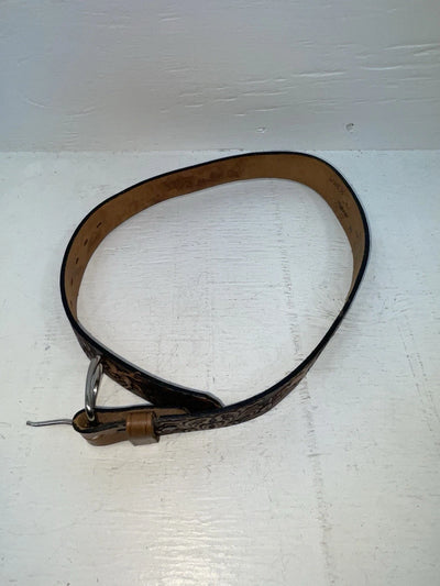 New brown Genuine Leather Chambers Tooled 24” Belt #5442 NN-50