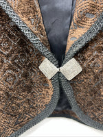 New Women’s Longhorn Brown Western Short Jacket L #5464 3C-48