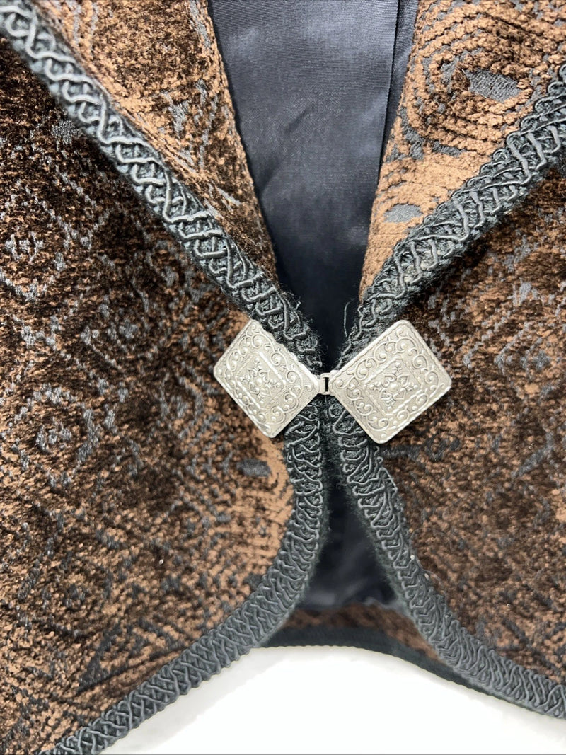New Women’s Longhorn Brown Western Short Jacket L #5464 3C-48