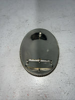 New Women’s Justin Gold Silver Horse Head belt Buckle. F-9