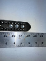 New Black Genuine Leather Blazin Roxx Silver Bling Cross M Belt #N3510401 Z-76