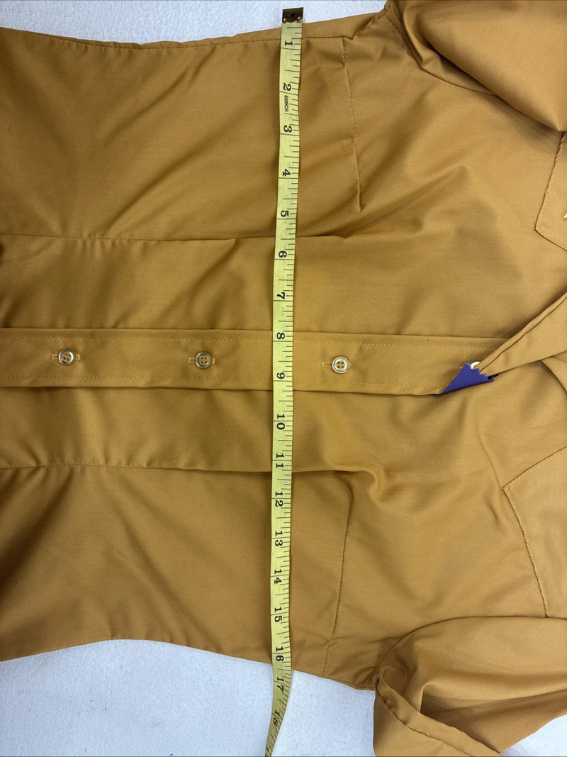 New Women’s Panhandle Slim Yellow Long Sleeve Button Up Size 10 KK-4