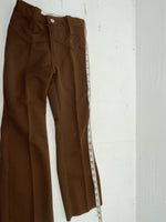 New Vintage Brown Polyester Pants #8450080 SS-102￼