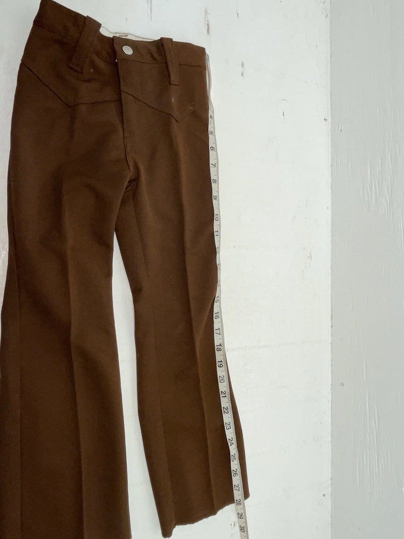 New Vintage Brown Polyester Pants #8450080 SS-102￼