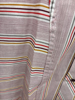 New Men’s Tem Tex Pink Stripe Long Sleeve Pearl Snap 15 Medium X-44