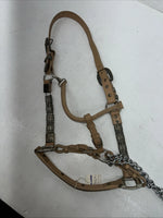 New Congress Leather Show Halter W Lead rope #6903Y U-30