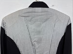 New Women’s Cowboy Threads Black White Long Sleeve Button Up Large TT-10