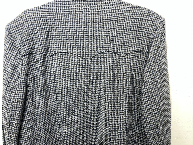 New Men’s Pioneer Wear Blue Plaid Suit Jacket 48L #12504 AA-600
