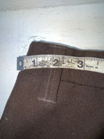 New Vintage Brown H Bar C Polyester Pants #MR477 SS-48