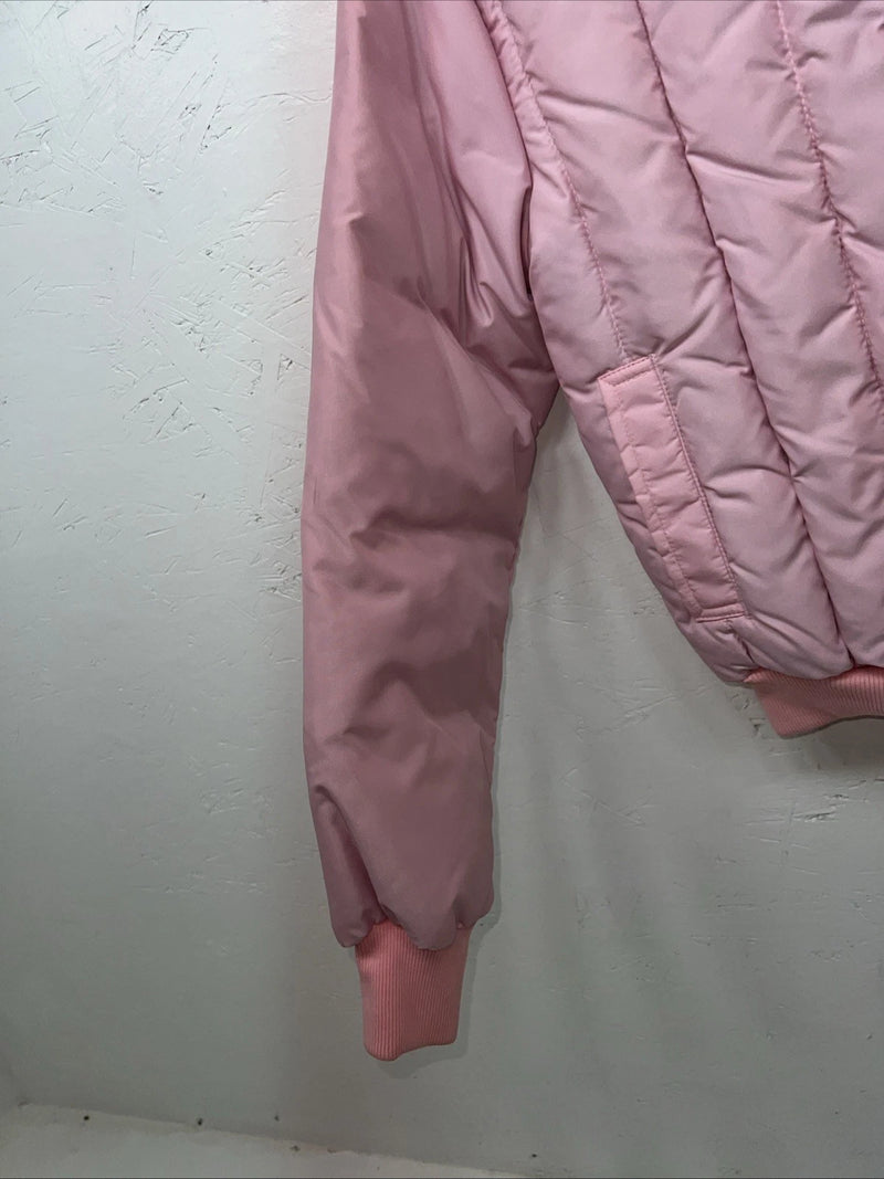 New Women’s Comfy Pink puffer Jacket Size 12 #05704 QQ-15 