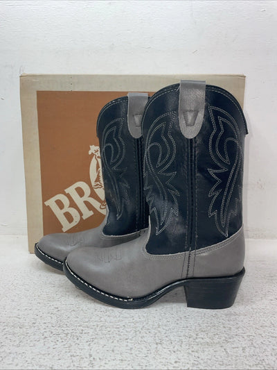 New Kids Gray Bronco Cowboy Boots. C 1892 13.5 13 1/2 D. 23-80