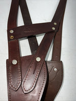 New Tough 1 Brown Leather Comfort Cribbing Collar #52-2500L W-54