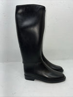 New Women’s Black Cadett Rubber English Riding Boots. 790191 7 W. 12-29