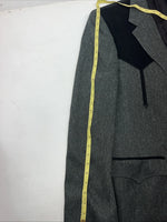 New Men’s Circle S Grey Suit Jacket 48L #25832 X-610