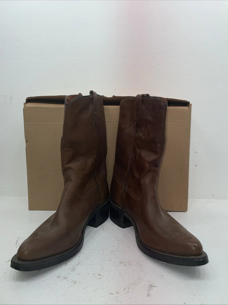 New Men’s Brown Texas Brand Cowboy Boots. N 7244 11 D. 8-69