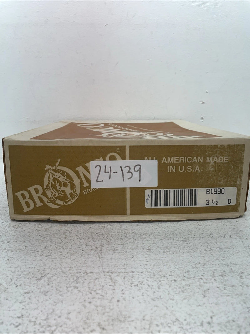 New Youth Black Bronco Cowboy Boots. B 1990 3.5 3 1/2 D. 24-139