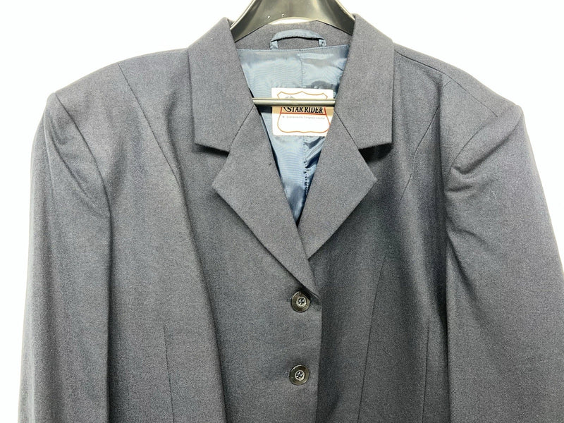 New Women’s Star Rider Blue English Riding Coat 20R BB-603