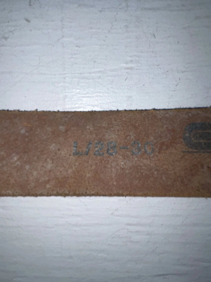 New Brown Genuine Leather Chambers Tooled 28” Belt #WY544 JJ-105