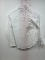 New Boys ELY Cattleman White Long Sleeve Pearl Snap Size 10 DD-80
