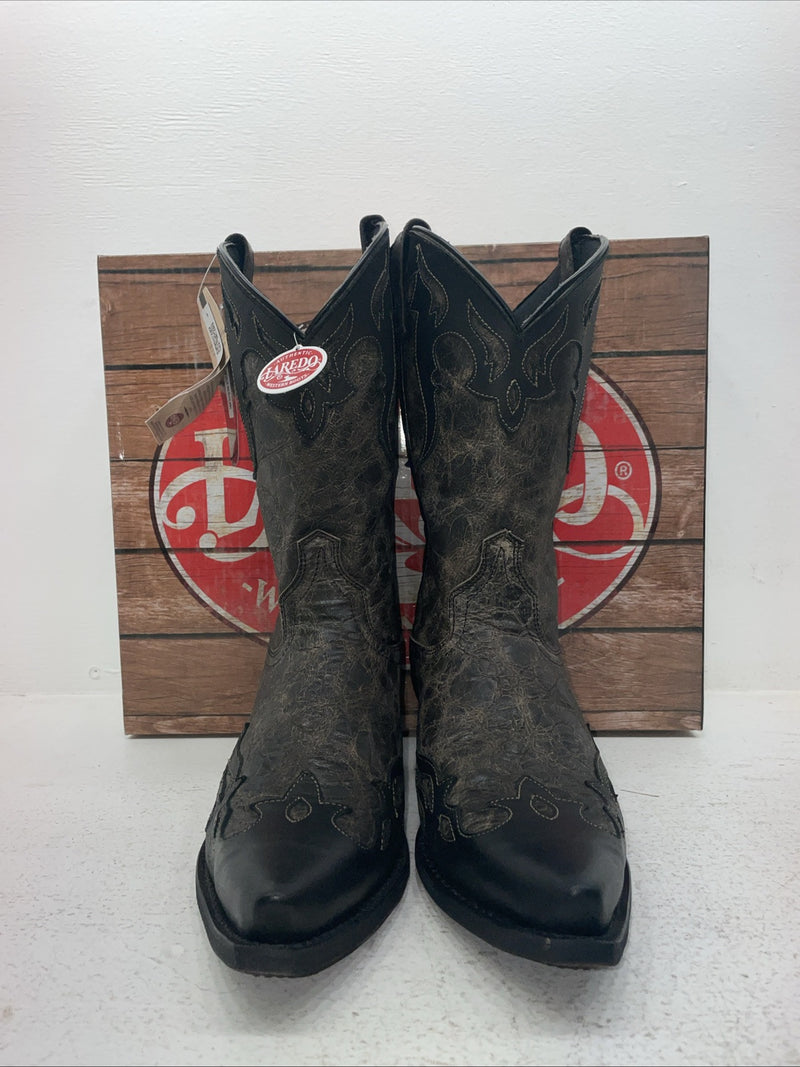 New Men’s Black Laredo Cowboy Boots. 6766 9.5 9 1/2 E W. 4-63