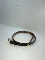 New Black Genuine Leather Beaded 30” Belt JJ-135