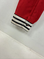 New Women’s Cowboy Threads Black Red Long Sleeve Button Up Large TT-77