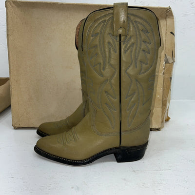 New Women’s Olive Green Texas Brand Cowboy Boots. L85 6 M. 20-87