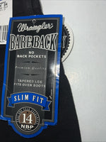 New Women’s Black Bareback Slim Fit Wrangler Denim Jeans. 11x34 I-3