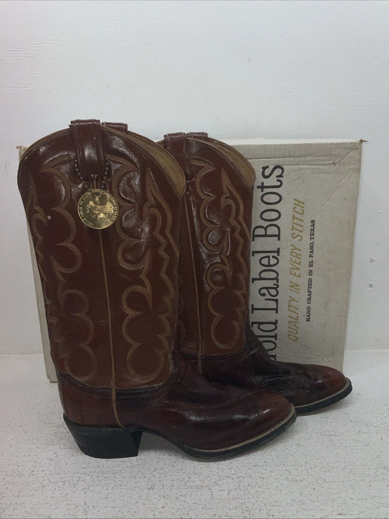 New Men’s Brown Tony Lama Cowboy Boots. 8111 6.5 6 1/2 B. 22-89